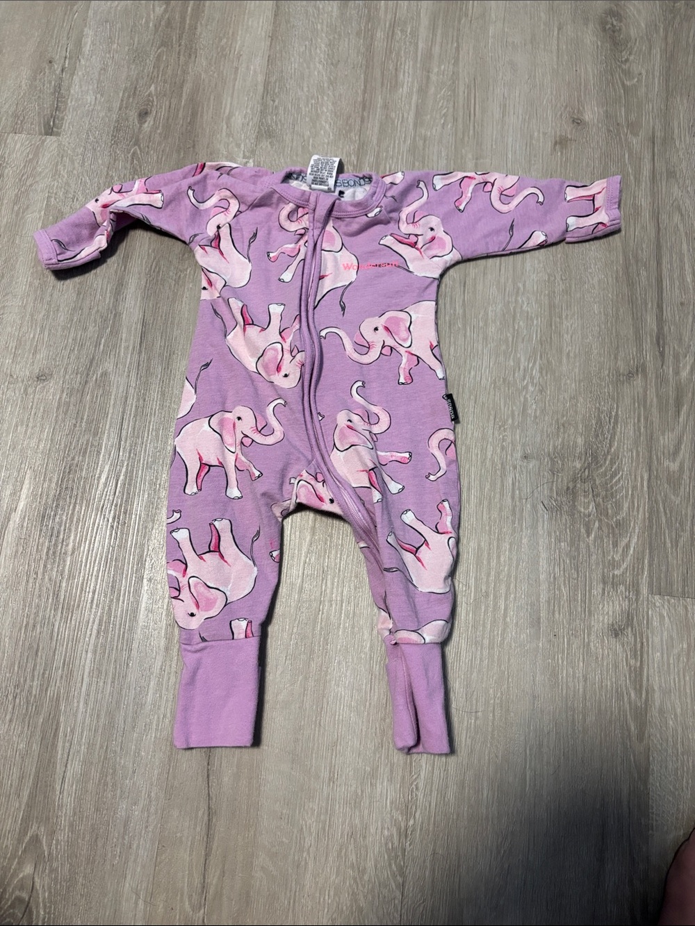 Bonds Children's Purple Elephant One-Piece Pajamas